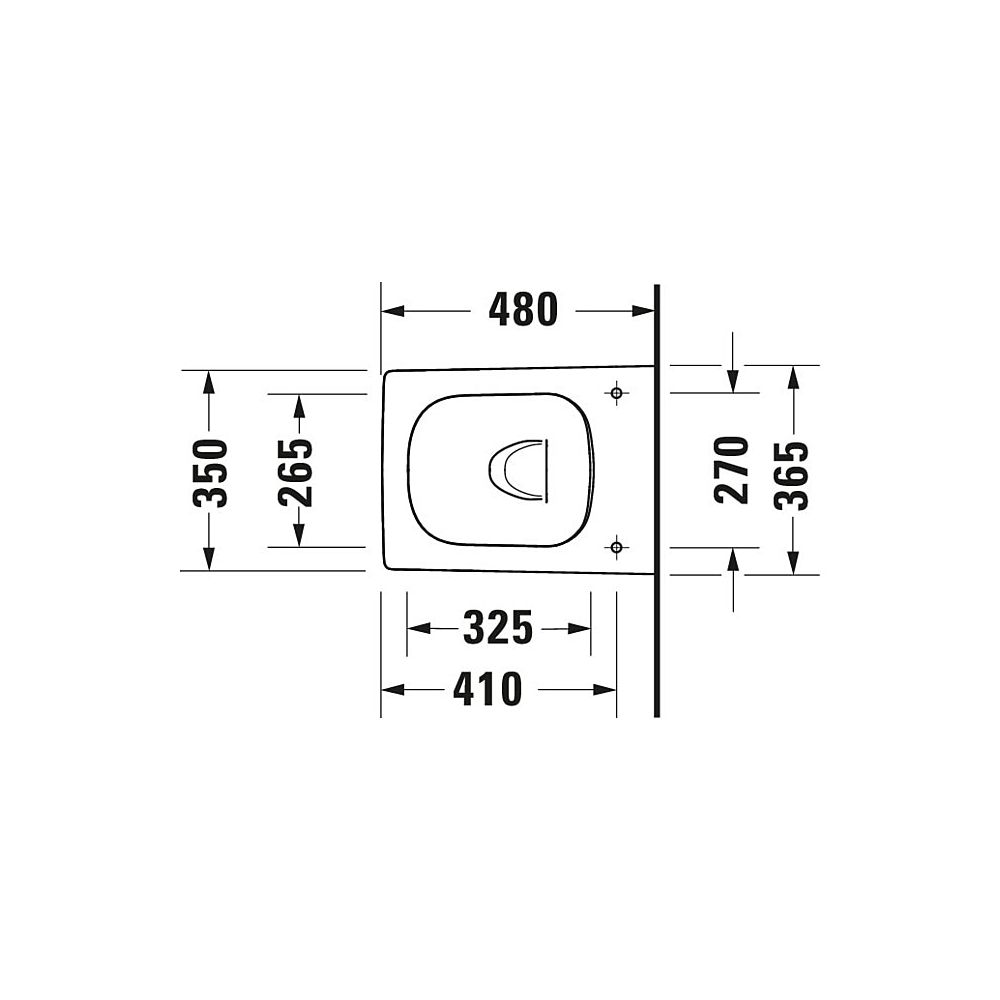 Duravit Design Classics Wand-WC 480x365x360mm, Weiß Hochglanz, 4,5l, Tiefspüler, ri... DURAVIT-2573090000 4053424578569 (Abb. 9)