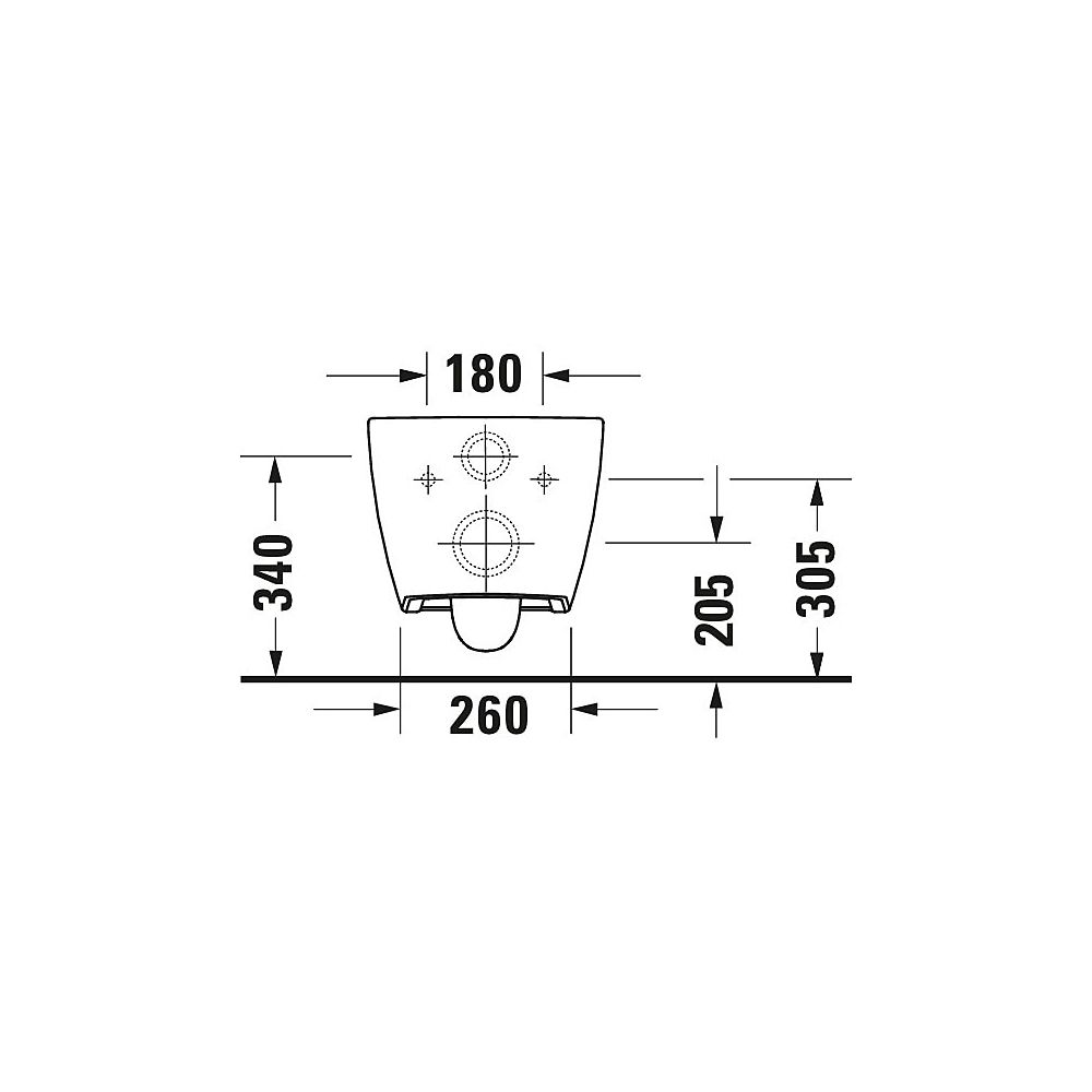 Duravit Design Classics Wand-WC 480x365x360mm, Weiß Hochglanz, 4,5l, Tiefspüler, r... DURAVIT-2573090000 4053424578569 (Abb. 11)