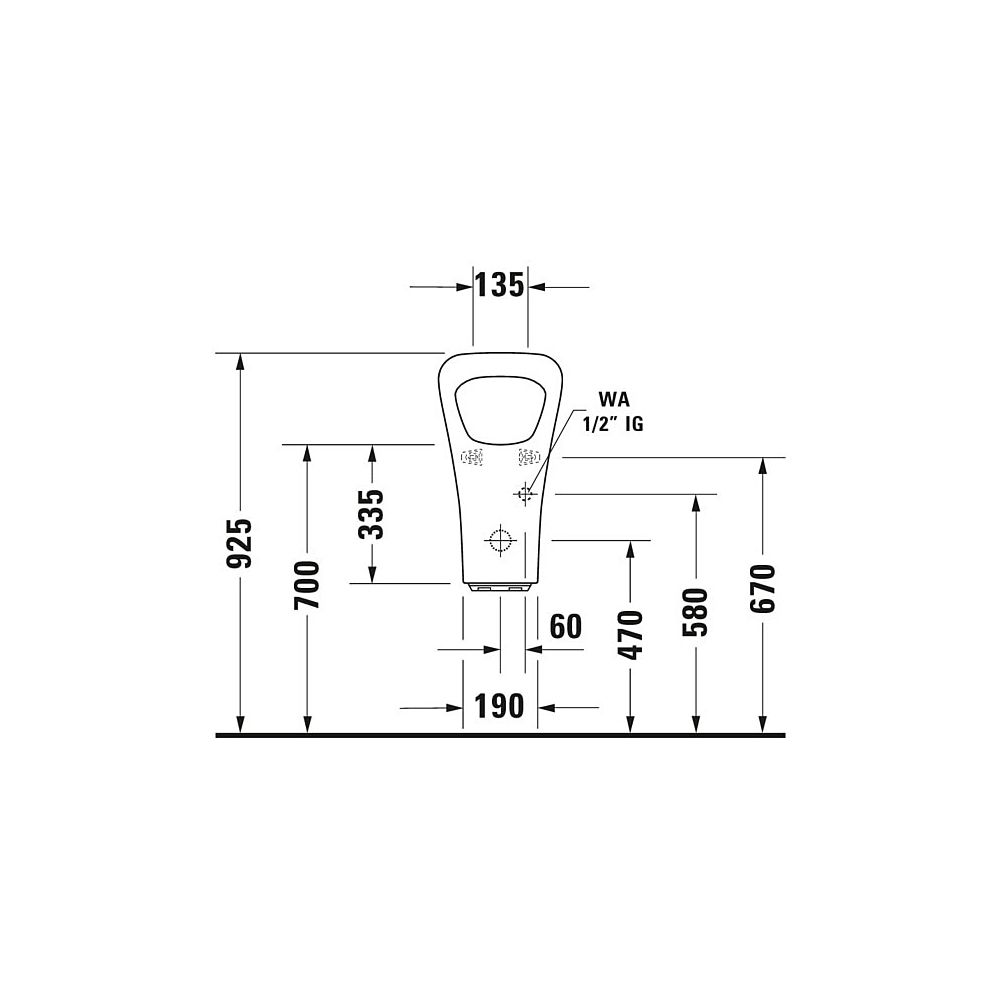 Duravit DuraStyle Elektronisches Urinal 340x300x580mm, Weiß Hochglanz, WonderGliss... DURAVIT-28043100931 4021534923395 (Abb. 4)