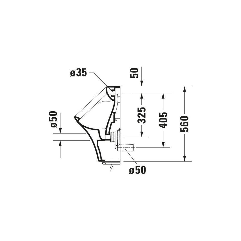 Duravit DuraStyle Elektronisches Urinal 340x300x580mm, Weiß Hochglanz, HygieneGlaze... DURAVIT-2804312093 4053424325583 (Abb. 5)