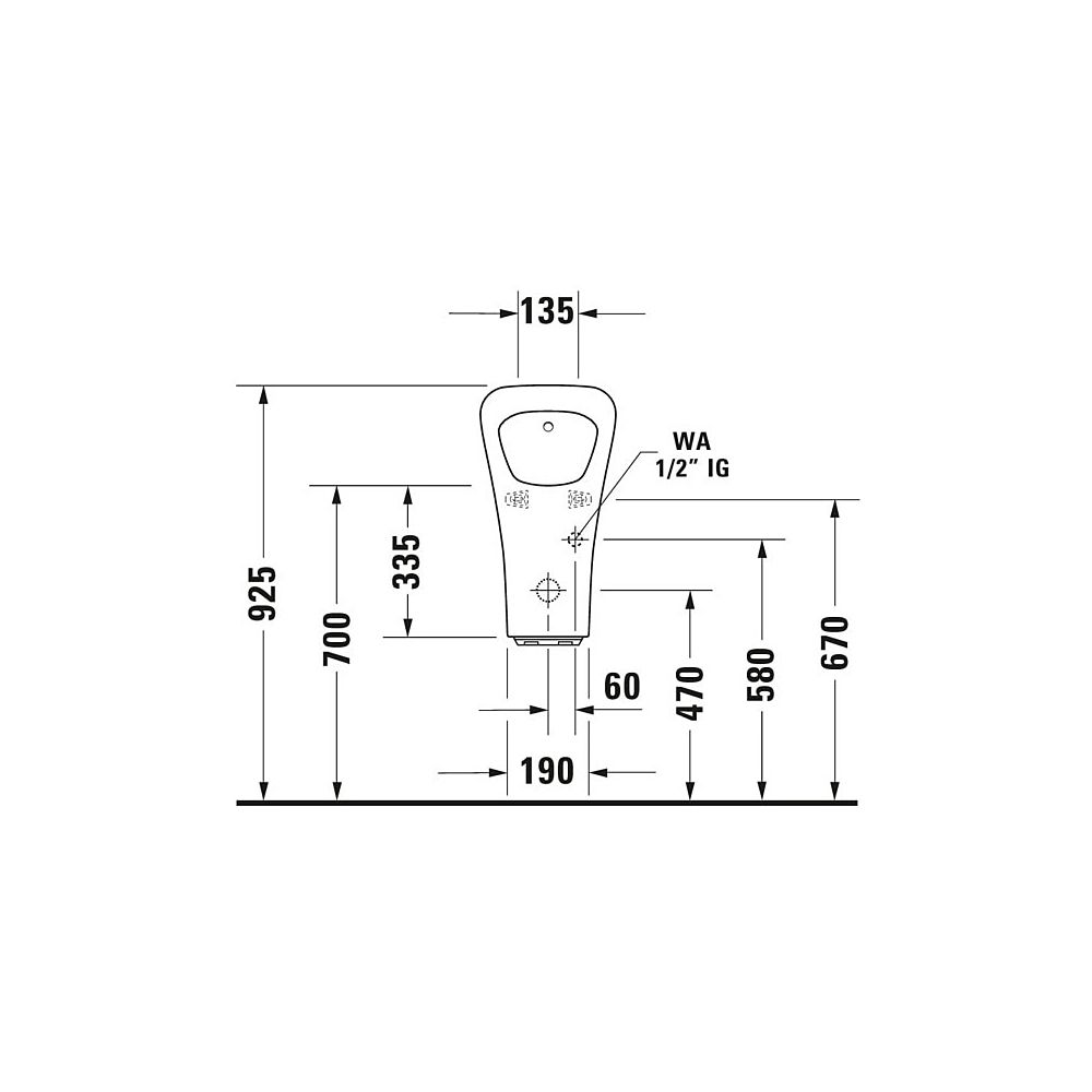 Duravit DuraStyle Elektronisches Urinal 340x300x580mm, Weiß Hochglanz, HygieneGlaze... DURAVIT-2806312093 4053424325354 (Abb. 4)