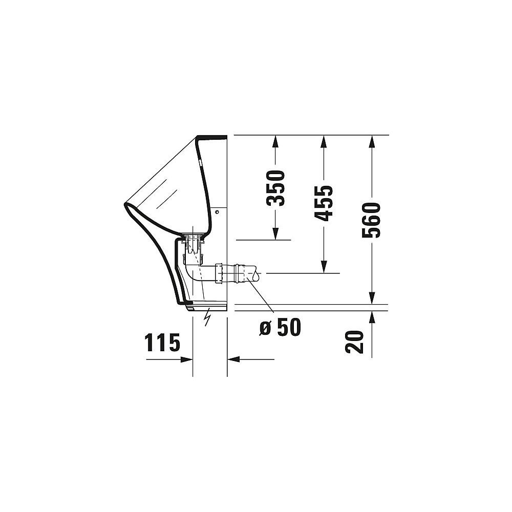Duravit DuraStyle Elektronisches Urinal 340x300x580mm, Weiß Hochglanz, HygieneGlaze... DURAVIT-2806312093 4053424325354 (Abb. 6)