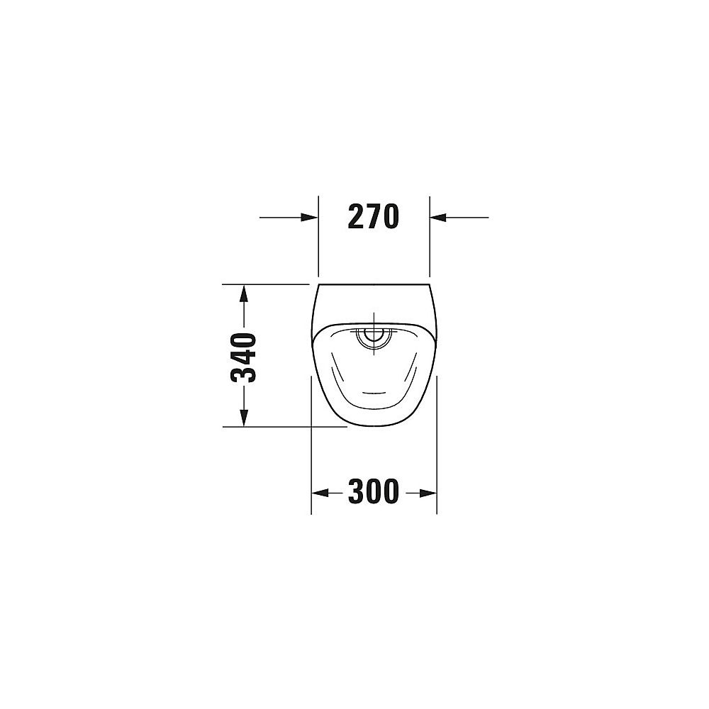 Duravit Wasserloses Urinal DuraStyle 340x300x560mm, Weiß Hochglanz, mit Befestigung... DURAVIT-2808300000 4021534870927 (Abb. 3)