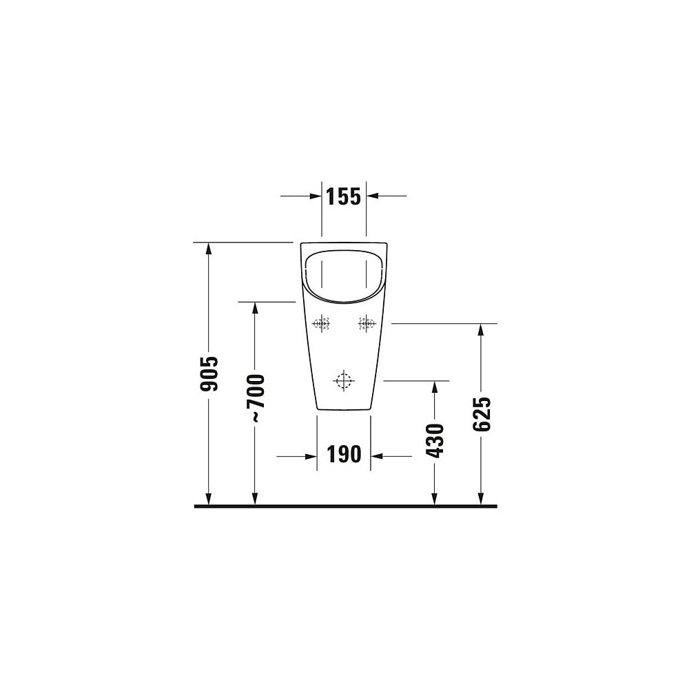 Duravit Wasserloses Urinal ME by Starck 355x300x585mm Weiß Hochglanz, HygieneGlaze,... DURAVIT-2814302000 4053424052816 (Abb. 5)