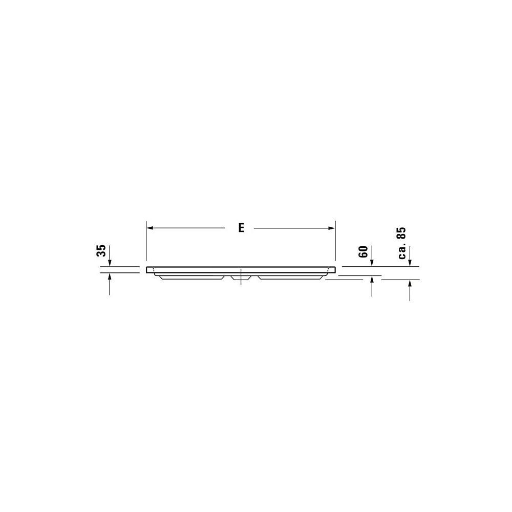 Duravit D-Code Duschwanne 900x900x85mm, Viertelkreis, Weiß glänzend, aus Sani... DURAVIT-720108000000000 4021534824227 (Abb. 12)