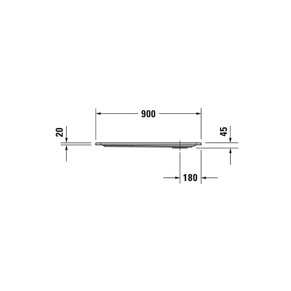 Duravit Starck Slimline Duschwanne 900x900x45mm, Quadratisch, Weiß glänzend, ... DURAVIT-720115000000000 4021534884528 (Abb. 11)