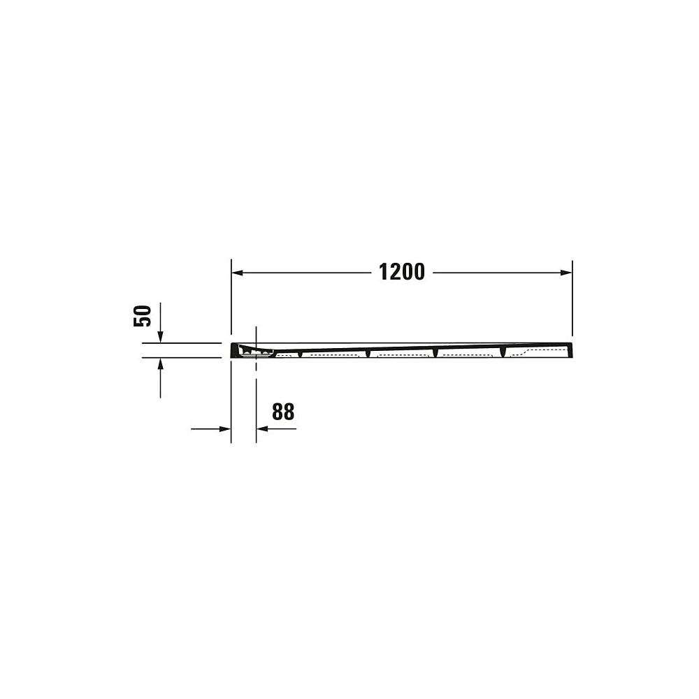 Duravit Stonetto Duschwanne Halbeinbau Bodenbündig, 900x1200x50mm, Rechteckig,... DURAVIT-720149380000000 4021534986727 (Abb. 3)