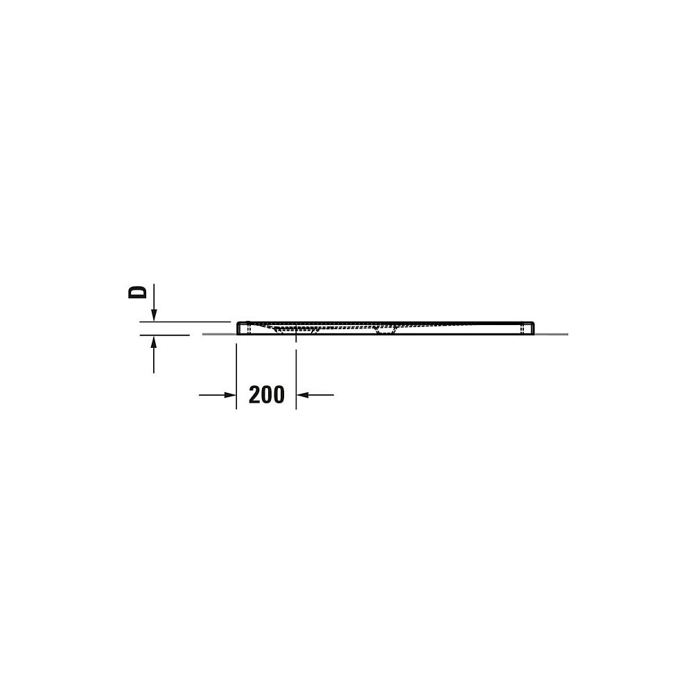 Duravit Tempano Duschwanne Halbeinbau Bodenbündig 750x900x40mm, Rechteckig, We... DURAVIT-720191000000000 4053424675237 (Abb. 6)