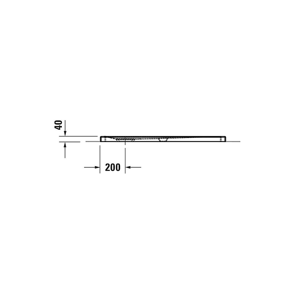 Duravit Tempano Duschwanne Halbeinbau Bodenbündig 800x1000x40mm, Rechteckig, W... DURAVIT-720194000000000 4053424675268 (Abb. 3)