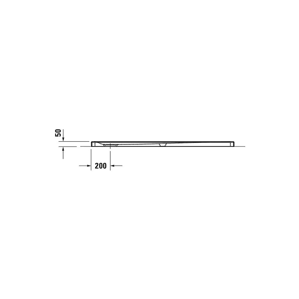 Duravit Tempano Duschwanne Halbeinbau Bodenbündig 750x1500x50mm, Quadratisch, ... DURAVIT-720204000000001 4053424893860 (Abb. 4)