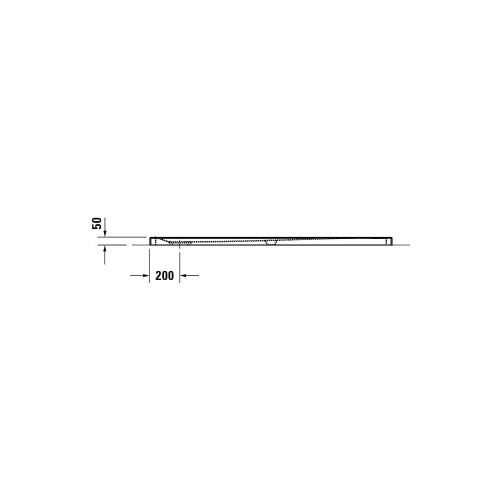 Duravit Tempano Duschwanne Halbeinbau Bodenbündig 1000x1600x50mm, Rechteckig, ... DURAVIT-720209000000000 4053424675411 (Abb. 4)