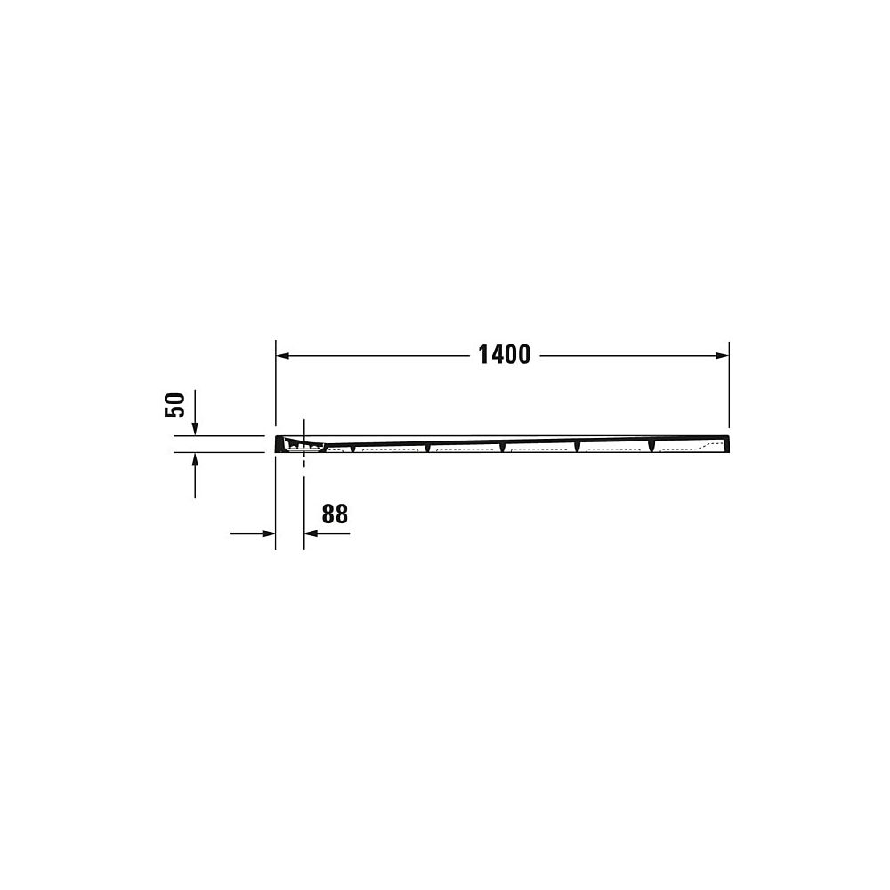 Duravit Stonetto Duschwanne Halbeinbau Bodenbündig 800x1400x50mm, Rechteckig, ... DURAVIT-720217380000000 4053424689326 (Abb. 4)
