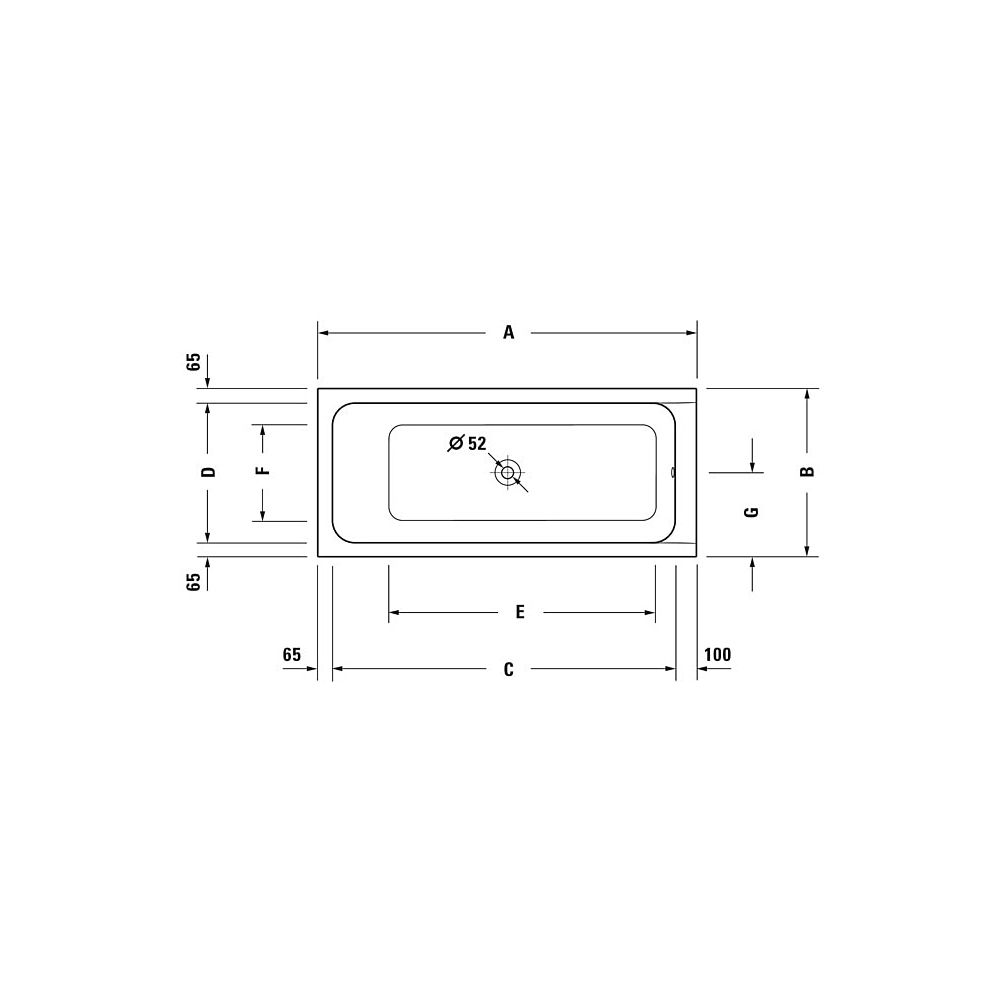 Duravit D-Code Whirlwanne Rechteckig, Einbau, 700x1700x420mm, Jet Project, 1 R... DURAVIT-760097000JP1000 4053424066080 (Abb. 6)