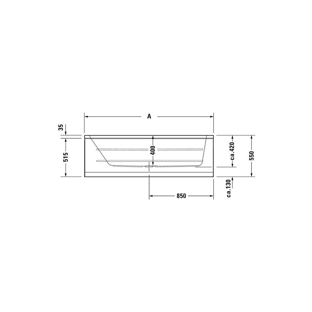 Duravit D-Code Whirlwanne Rechteckig, Einbau, 700x1700x420mm, Jet Project, 1 R... DURAVIT-760097000JP1000 4053424066080 (Abb. 8)