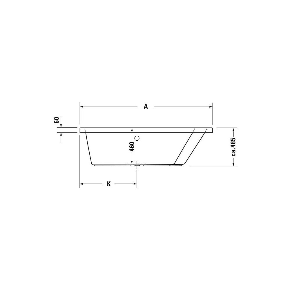 Duravit Paiova Whirlwanne Trapezförmig, Einbau, Ecke R 1300x1700x485mm, Jet-Sy... DURAVIT-760215000JS1000 4053424069715 (Abb. 5)