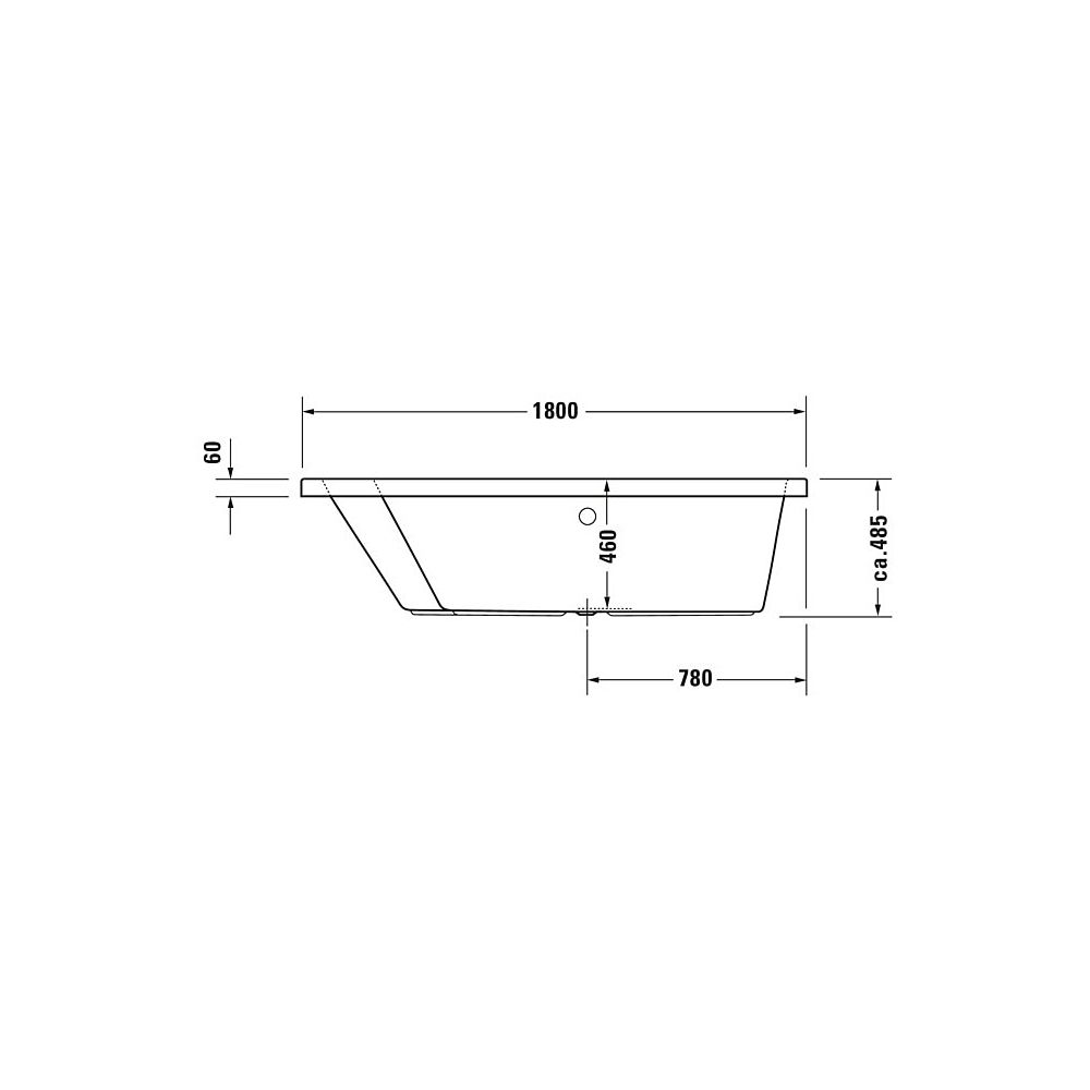 Duravit Paiova Whirlwanne Trapezförmig, Einbau, Ecke L, 1400x1800x485mm, Air-S... DURAVIT-760216000AS0000 4053424452999 (Abb. 3)