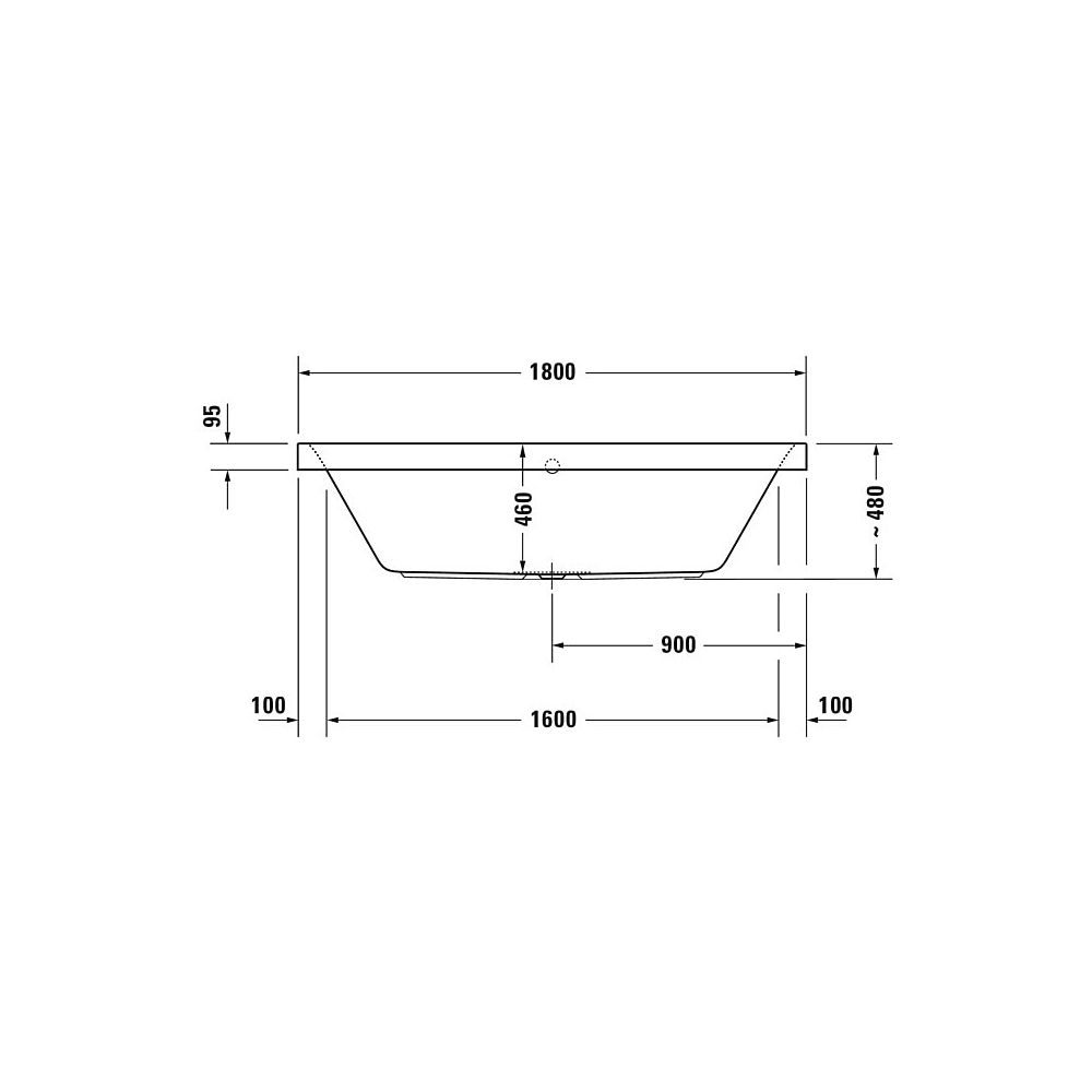 Duravit Happy D.2 Plus Whirlwanne rechteckig Einbau 800x1800x480mm Air-System,... DURAVIT-760314000AS0000 4053424453408 (Abb. 3)