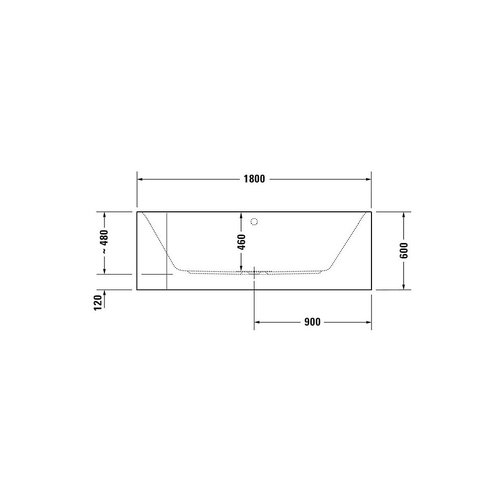 Duravit Happy D.2 Plus Whirlwanne rechteckig, Ecke R, 800x1800x480mm Jet-Syste... DURAVIT-760317000JS1000 4053424072272 (Abb. 3)