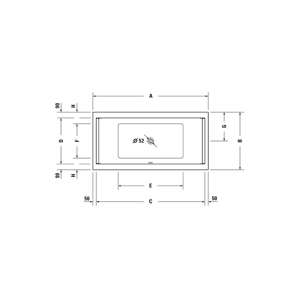 Duravit Starck Wannen Whirlwanne Rechteckig, Einbau, 900x1800x480mm Combi-Syst... DURAVIT-760339000CP1000 4053424072883 (Abb. 2)