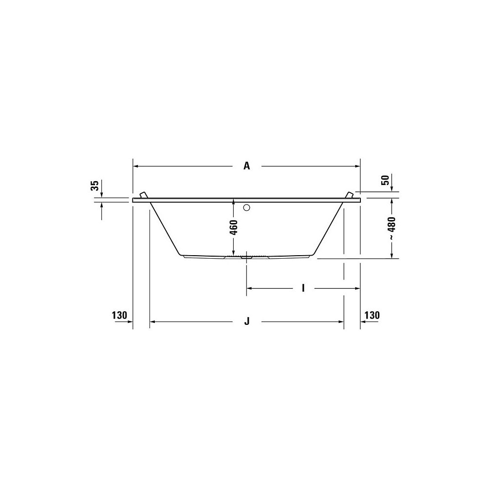 Duravit Starck Wannen Whirlwanne Rechteckig, Einbau, 900x1800x480mm Combi-Syst... DURAVIT-760339000CP1000 4053424072883 (Abb. 3)