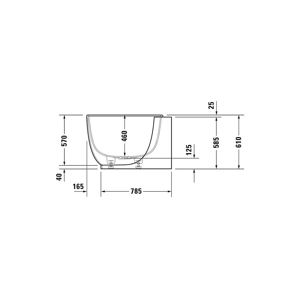 Duravit Luv Whirlwanne Oval, Ecke L, 950x1850x610mm, Air-System, 2 Rückenschrä... DURAVIT-760431000AS0000 4053424453941 (Abb. 3)