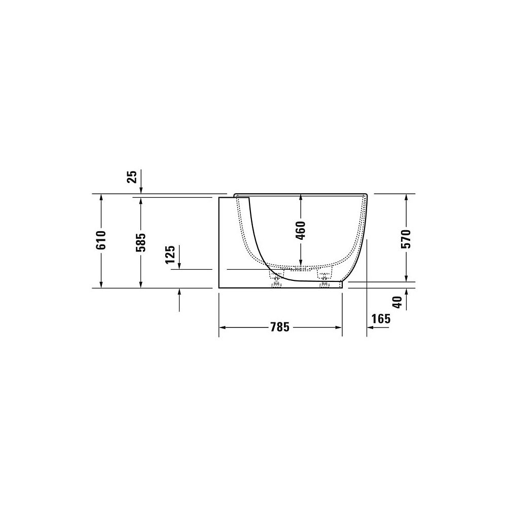 Duravit Luv Whirlwanne Oval, Ecke R, 950x1850x610mm, Air-System, 2 Rückenschrä... DURAVIT-760432000AS0000 4053424453958 (Abb. 3)