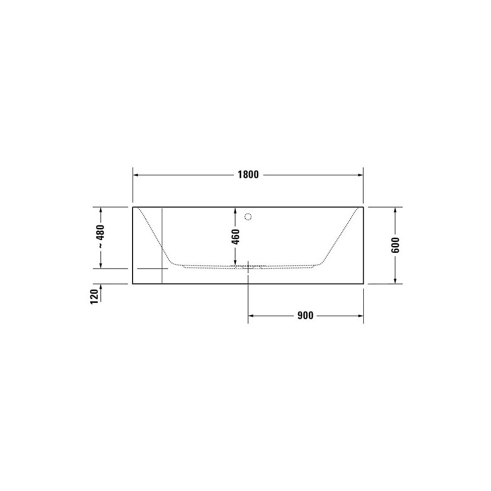 Duravit Happy D.2 Plus Whirlwanne rechteckig, Ecke R, 800x1800x480mm, Air-Syst... DURAVIT-760450800AS0000 4053424736136 (Abb. 3)