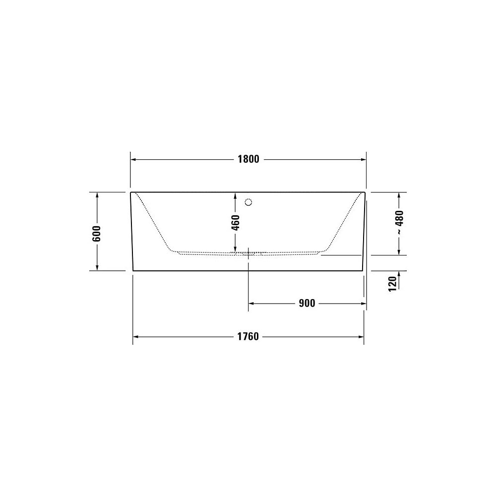 Duravit Happy D.2 Plus Whirlwanne rechteckig, Freistehend, 800x1800x480mm Air-... DURAVIT-760453800AS0000 4053424892368 (Abb. 3)
