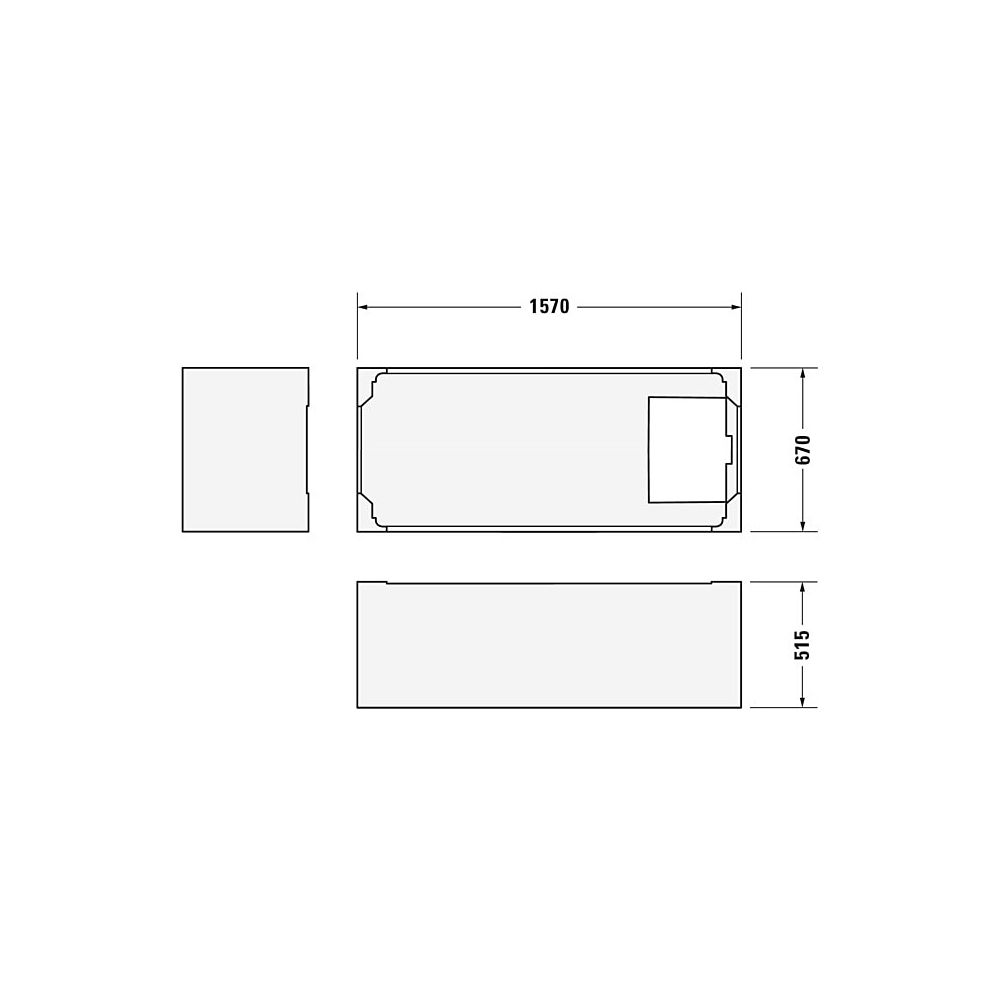 Duravit D-Code Badewanne 420x700x1600mm, Weiß glänzend, Rechteckig, Einbau, A... DURAVIT-700096000000000 4021534386442 (Abb. 12)