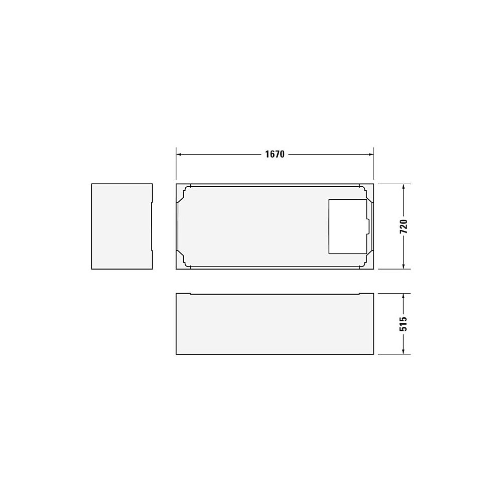 Duravit D-Code Badewanne 420x750x1700mm, Weiß glänzend, Rechteckig, Einbau, A... DURAVIT-700100000000000 4021534386527 (Abb. 13)