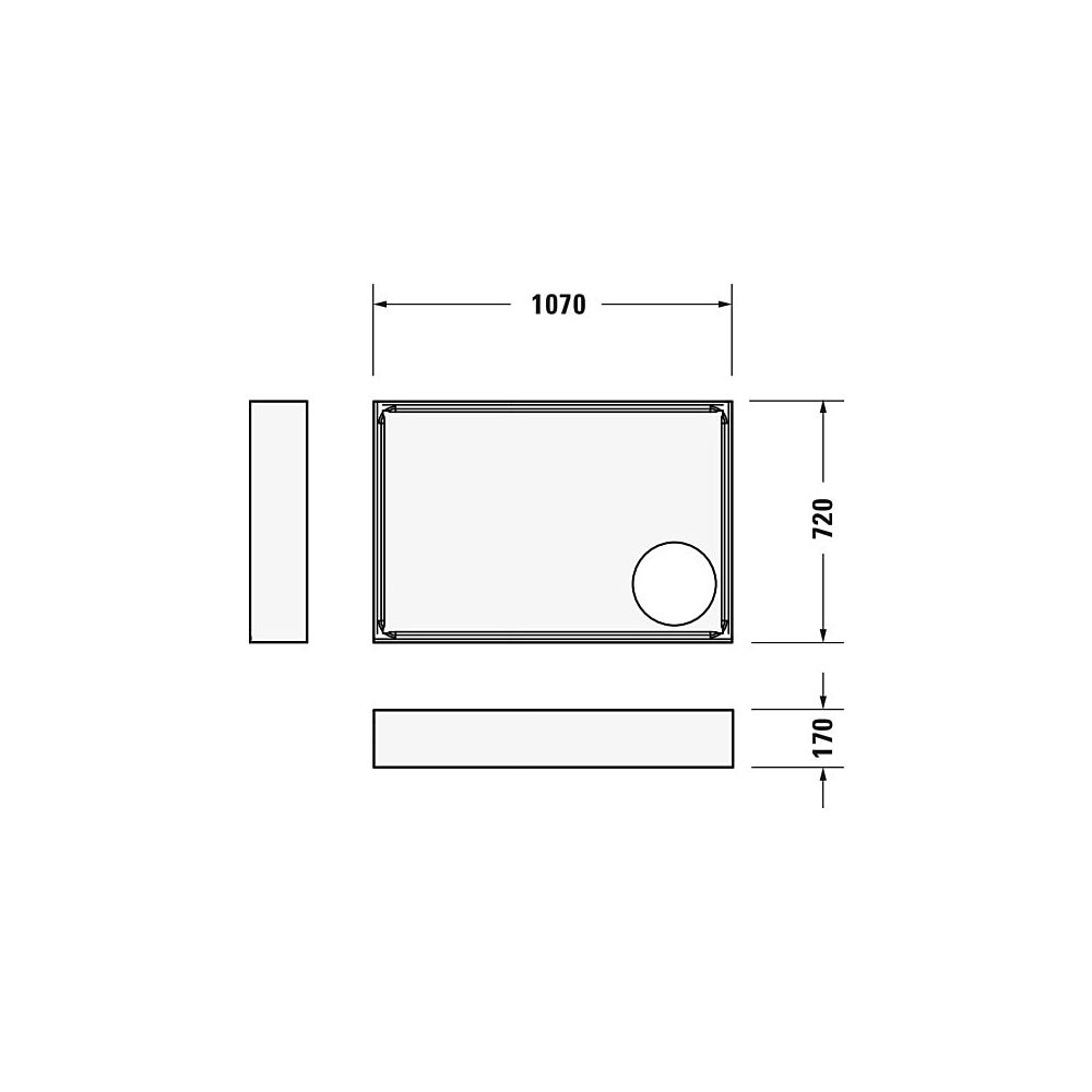 Duravit D-Code Duschwanne 750x1100x85mm, Rechteckig, Weiß glänzend, aus Sanitä... DURAVIT-720097000000000 4021534822803 (Abb. 6)