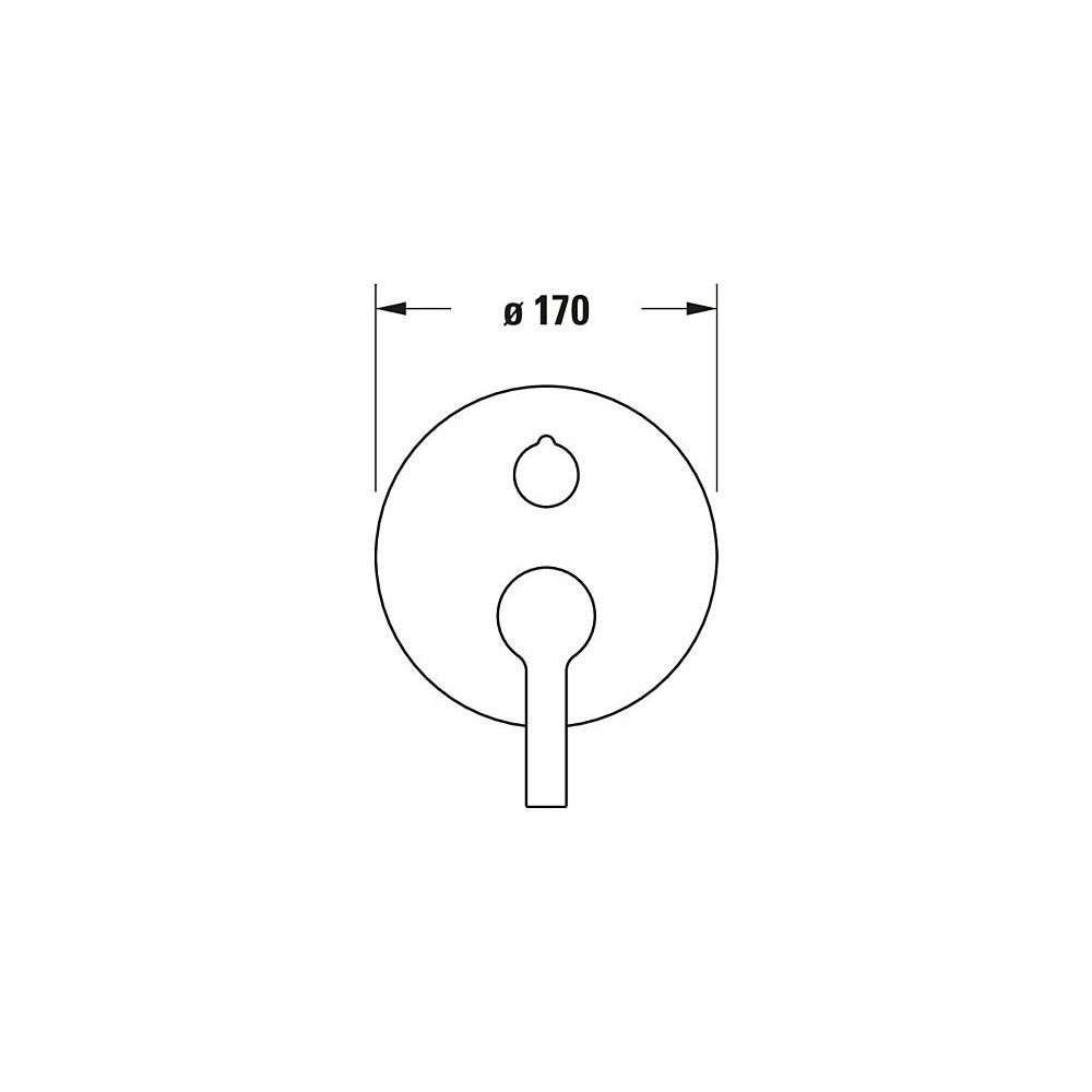 Duravit B.2 Einhebel-Wannenmischer Unterputz, 2 Verbraucher, Chrom, Sicherungsk. ... DURAVIT-B25210018010 7612158495411 (Abb. 6)