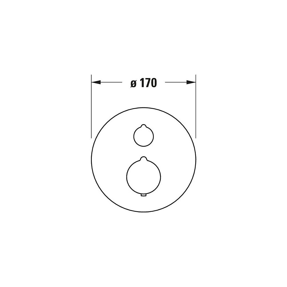 Duravit C.1 Brausethermostat Unterputz, Anzahl Verbraucher 2, Chrom Hochglanz, 20... DURAVIT-C14200014010 7612158492359 (Abb. 6)