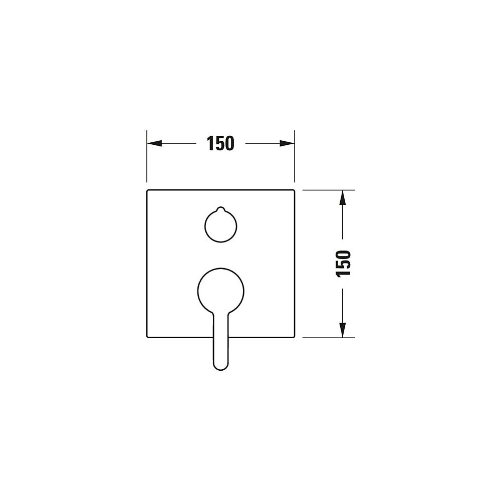 Duravit C.1 Einhebel-Brausemischer Unterputz, Anzahl Verbraucher 2, Chrom, Hand-/... DURAVIT-C14210011010 7612158492281 (Abb. 7)