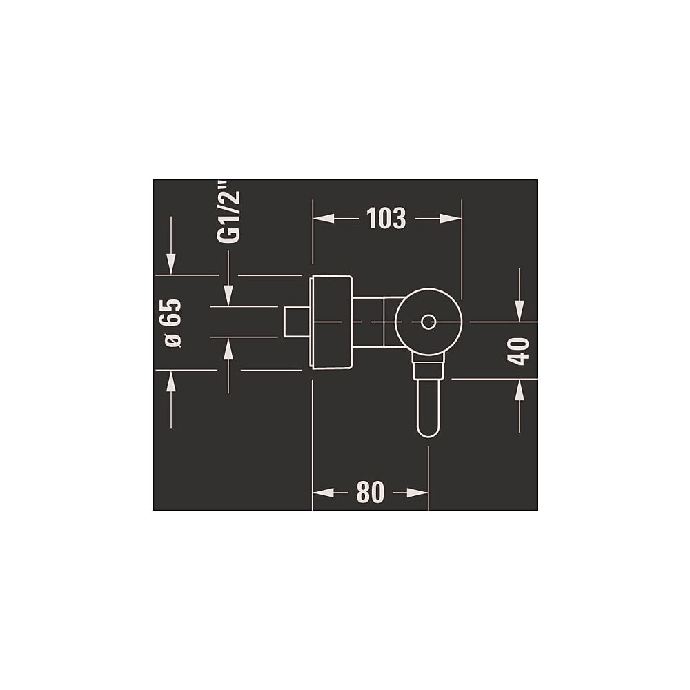 Duravit C.1 Einhebel-Brausemischer Aufputz, Chrom, Anschlussart S-Anschlüsse, 1/2... DURAVIT-C14230000010 7612158492090 (Abb. 5)