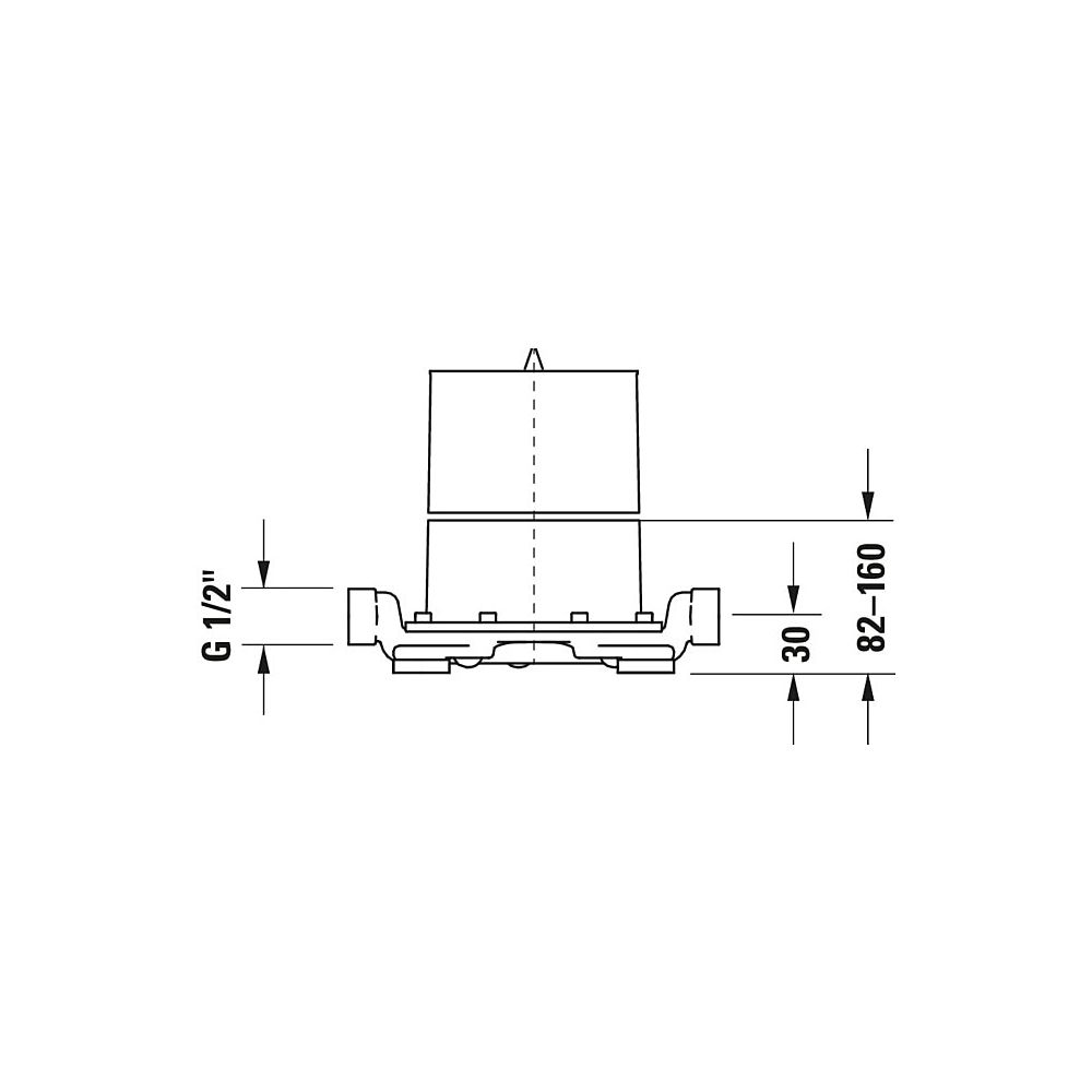 Duravit Grundkörper Unterputz bodenstehend G 1/2"... DURAVIT-GK5900003000 7612158492441 (Abb. 4)