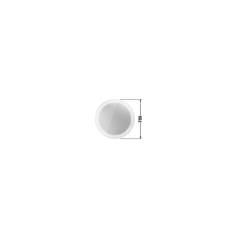 Duravit Happy D.2 Spiegel Wandmontage 47x700x700mm, Mattweiß, LED, 31W, Betäti... DURAVIT-HP7480S00000100 4063382264060 (Abb. 7)