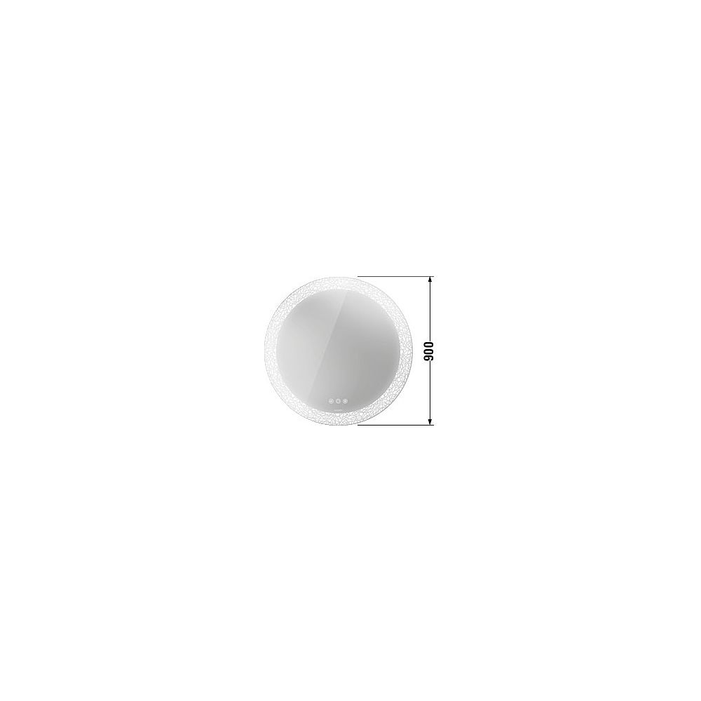 Duravit Happy D.2 Spiegel Wandmontage 55x900x900mm, Mattweiß, LED, 81W, Lichtf... DURAVIT-HP7486S00000000 4063382264237 (Abb. 2)