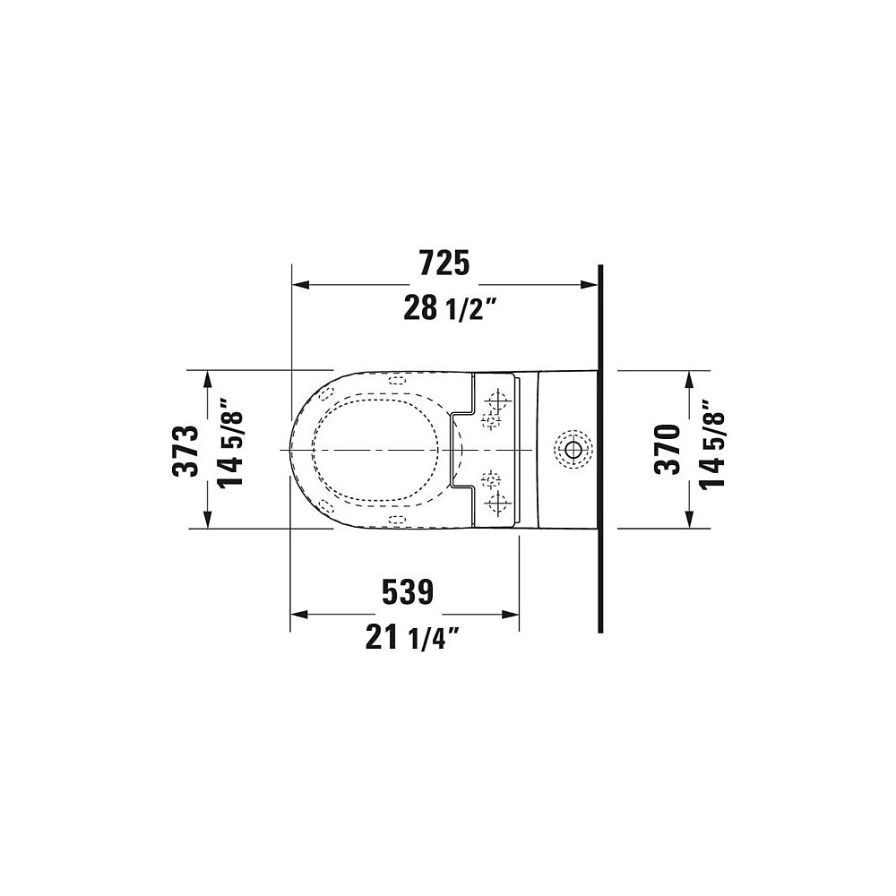 Duravit SensoWash Slim Dusch-WC 539x373mm, Weiß, Absenkautomatik, Fernbedienu... DURAVIT-611000002304300 4053424688756 (Abb. 95)