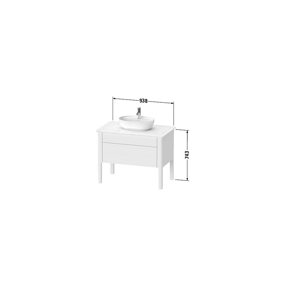 Duravit Luv Konsolenwaschtischunterbau bodenstehend 570x938x743mm ohne KSP Taupe S... DURAVIT-LU956906060 4053424917832 (Abb. 5)