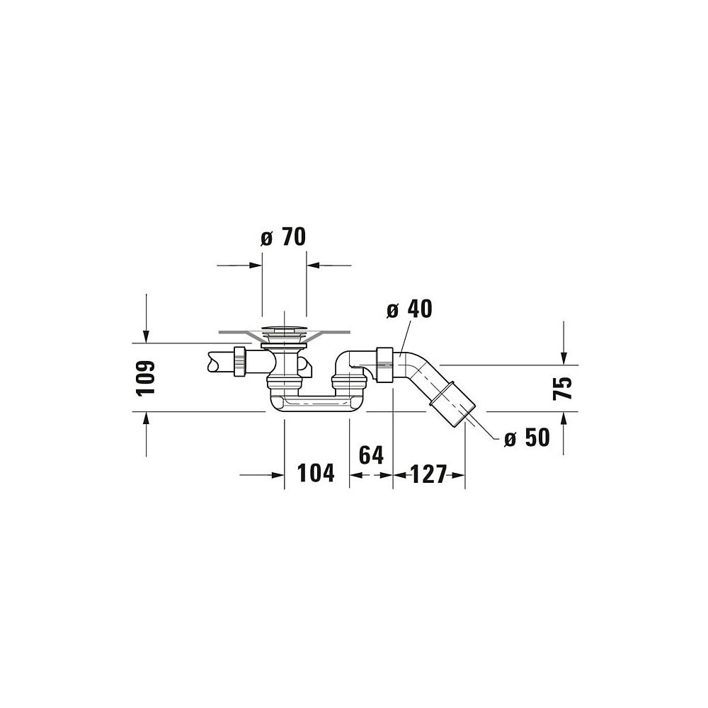 Duravit D-Code Ab- und Überlaufgarnitur, Chrom glänzend, rund mit Griffmulden,... DURAVIT-790226000001000 4021534405891 (Abb. 4)