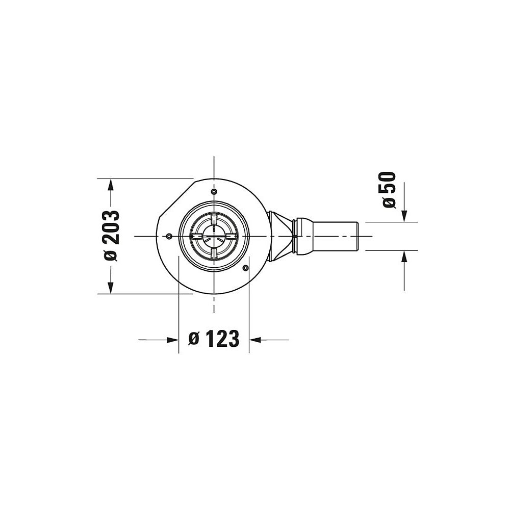 Duravit Universal Duschwannenablauf aus Kunststoff 200x300x80mm, Weiß, waagere... DURAVIT-791243000000000 4053424019376 (Abb. 2)