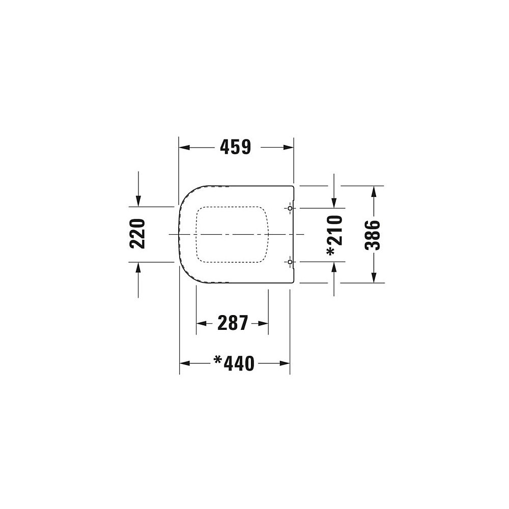 Duravit WC-Sitz P3 Comforts rechteckig Weiß Hochglanz, 387x48x459mm, mit Absenkauto... DURAVIT-0020390000 4053424307282 (Abb. 2)