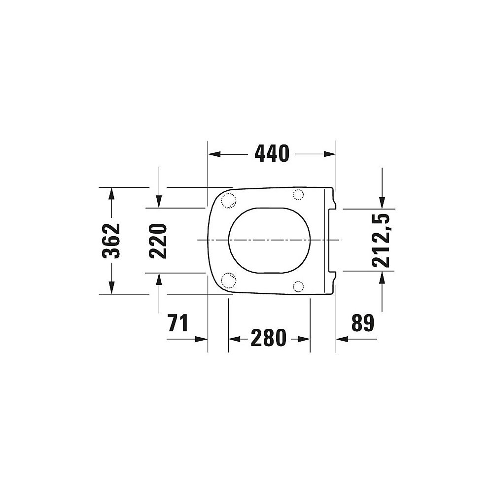 Duravit DuraStyle WC-Sitz Weiß Hochglanz, 377x43x447mm, ohne Absenkautomatik mit Wi... DURAVIT-0020610000 4053424039725 (Abb. 6)