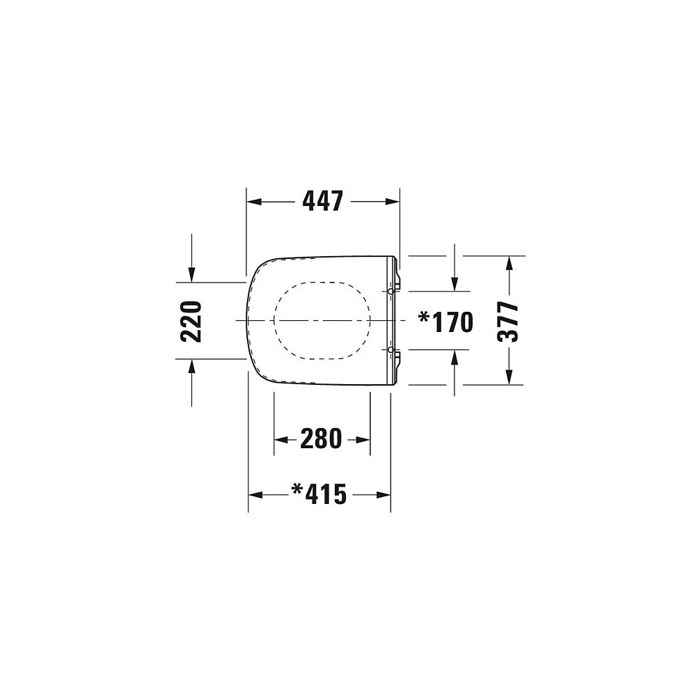 Duravit DuraStyle WC-Sitz Weiß Hochglanz, 377x43x447mm, ohne Absenkautomatik mit Wi... DURAVIT-0020610000 4053424039725 (Abb. 7)