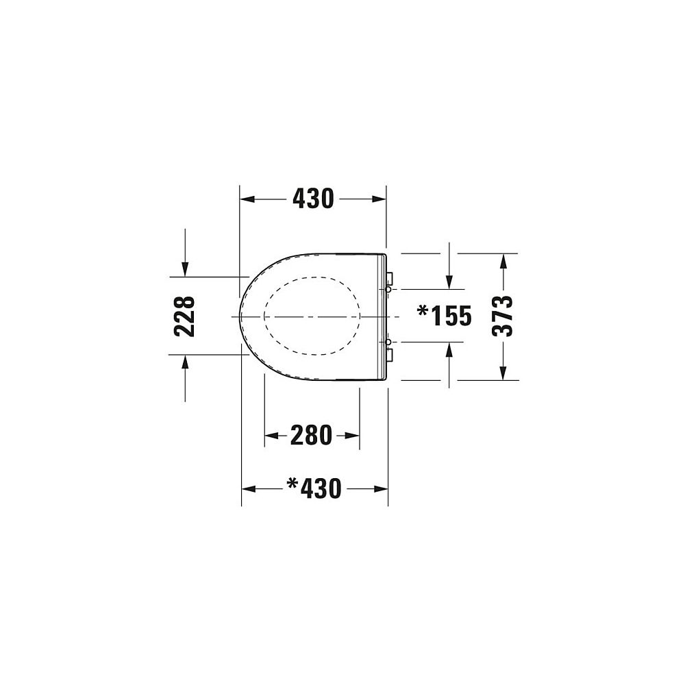 Duravit No.1 WC-Sitz D-shaped Weiß Hochglanz, 373x43x430mm, mit Absenkautomatik, S... DURAVIT-0020790000 4053424051734 (Abb. 33)