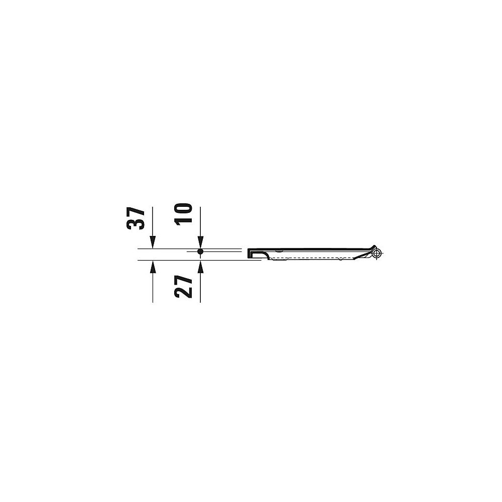 Duravit No.1 WC-Sitz D-shaped Weiß Hochglanz, 373x43x430mm, mit Absenkautomatik, S... DURAVIT-0020790000 4053424051734 (Abb. 34)