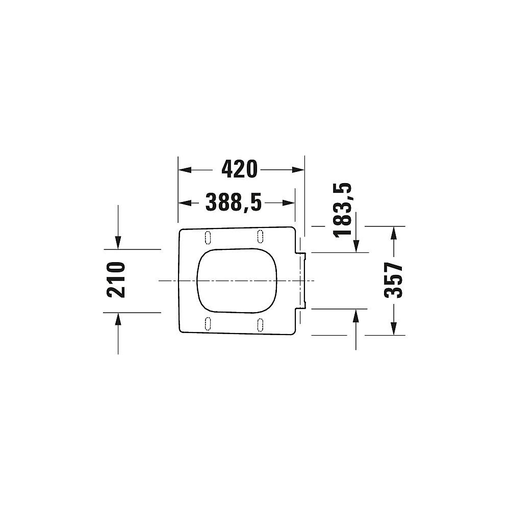 Duravit Design Classics WC-Sitz eckig Weiß Hochglanz, 371x63x433mm, mit Absenkautom... DURAVIT-0021290000 4053424682181 (Abb. 9)