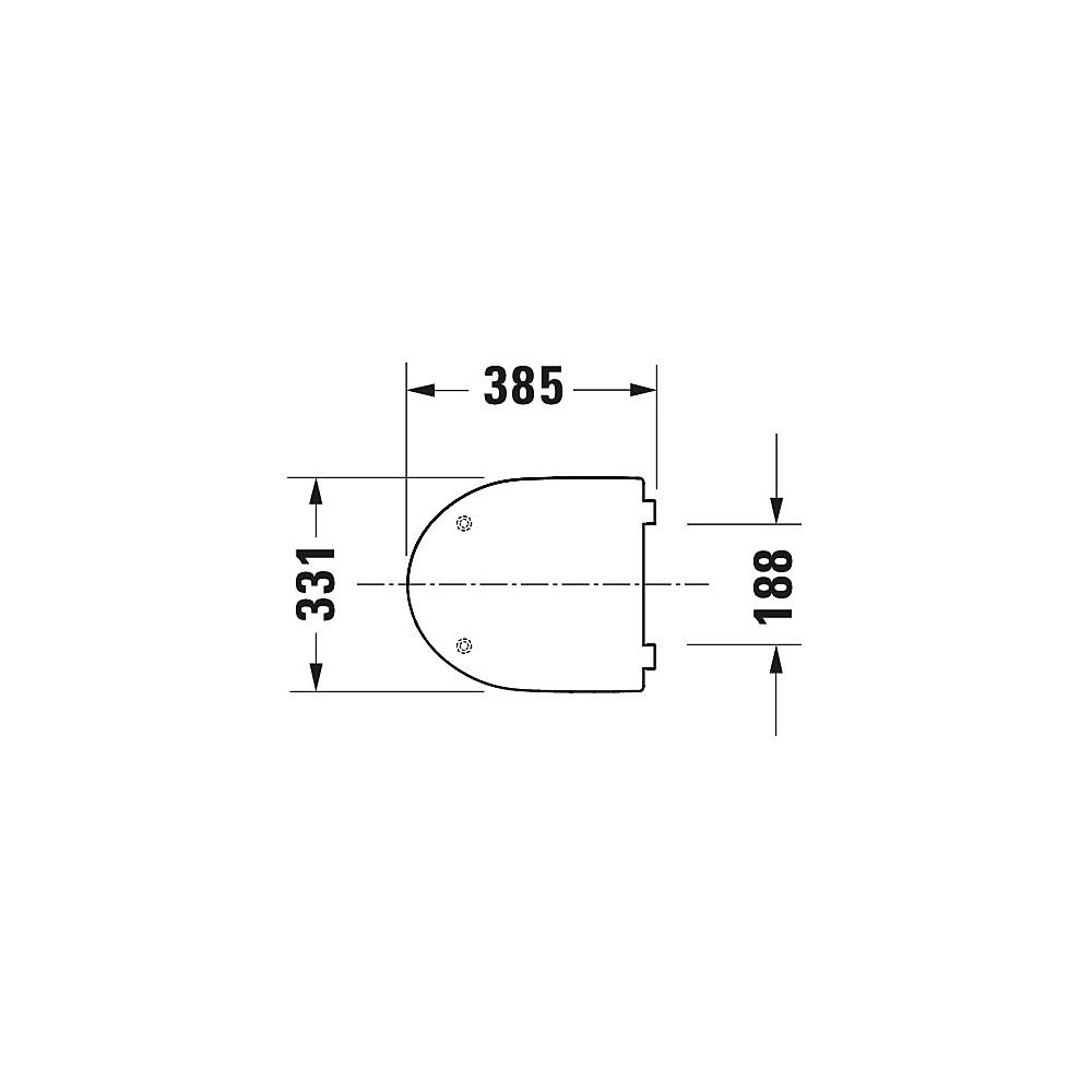 Duravit No.1 WC-Sitz rechteckig Weiß Hochglanz, 331x42x385mm, mit Absenkautomatik, ... DURAVIT-0021390000 4053424800363 (Abb. 4)