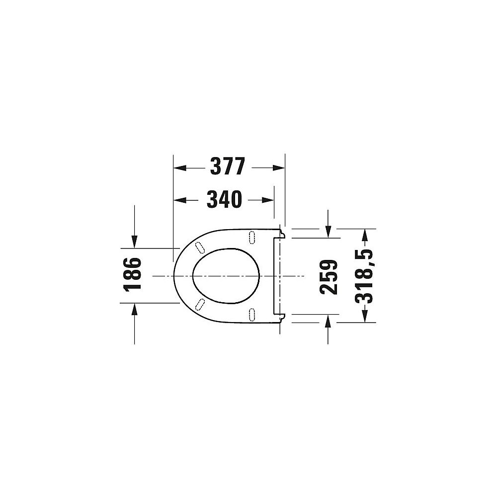 Duravit No.1 WC-Sitz rechteckig Weiß Hochglanz, 331x42x385mm, mit Absenkautomatik, ... DURAVIT-0021390000 4053424800363 (Abb. 5)